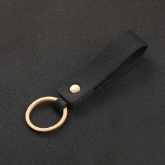 Personalised Keyring PU Leather Tassels Car Key Ring Metal Keychain Custom Logo Key Chain Accessories