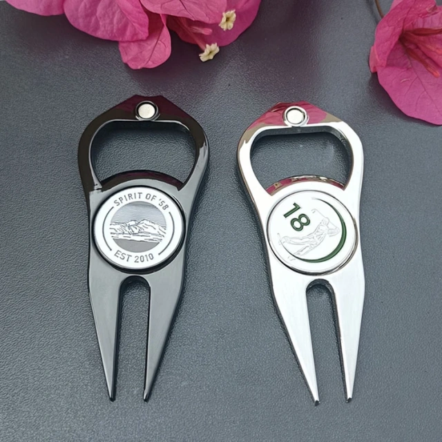 Cheap Custom Golf Divot Tool Magnetic Blank Golf Hat Clip Ball Marker Golf Ball Marker Custom Logo