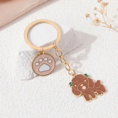Wholesale Enamel Keychain Key holder Car Metal Design Key Chain Cute Anime Keyring Custom Logo Cartoon Keychain
