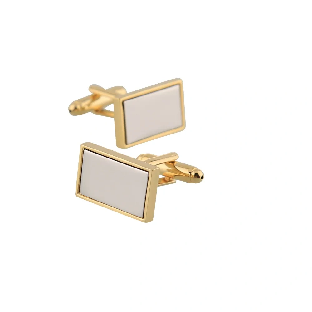 Wholesale Personalized Cufflinks And Tie Clip Chain Cufflinks Gold Blank Luxury Cufflinks For Men