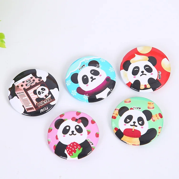 Wholesale Cheap Bicycle Blank Acrylic Material  Diy 58mm Button Badge Pin Custom Logo Pet Badge