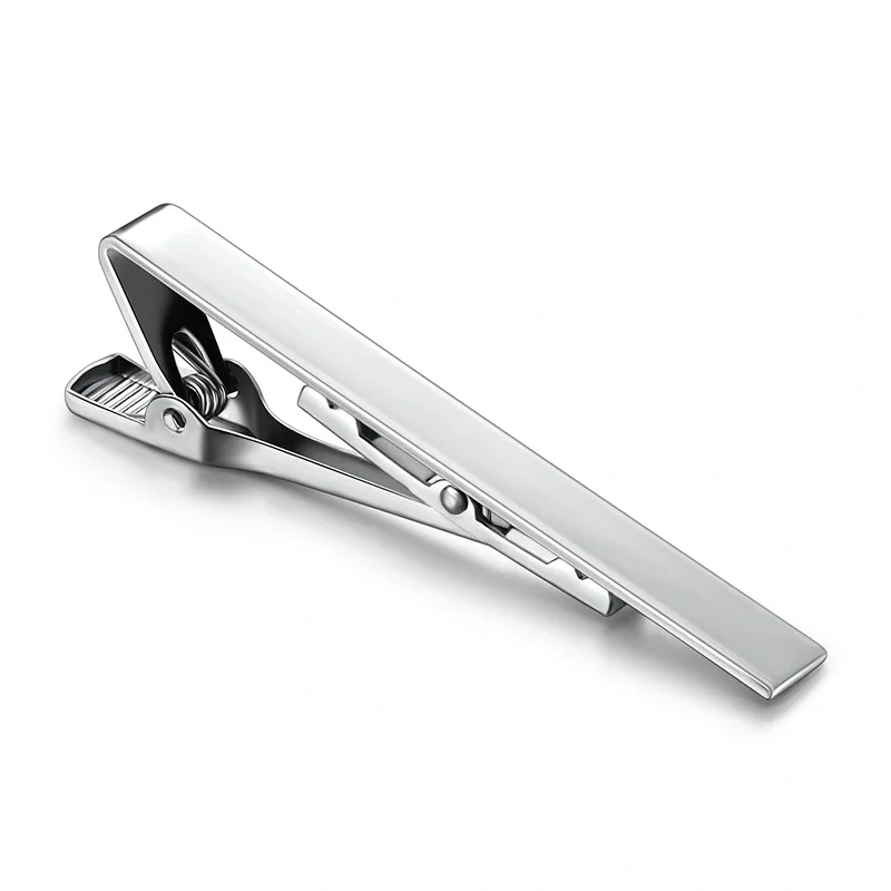 Wholesale Tie Clips Custom Logo Stainless Steel Gold Blank Cuff Links & Tie Tlips Men Pins Tie Bars