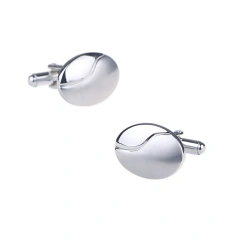 Custom Cufflinks Logo Engraved Blank Gold Cuff Links Stainless Steel Suit Shirt Cufflinks For Men Luxury