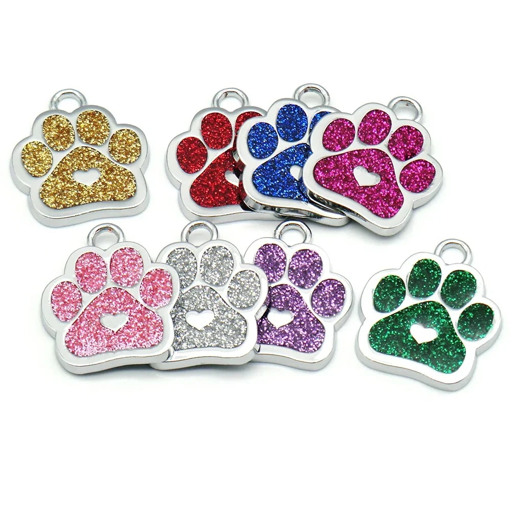 CustomPet Dog Cat Tag Id Aluminum Phone Telephone Supplies Alloy Round Shape Charm Keyrings Label Plate Keychain