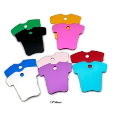 Custom Engraved Air Dog Holder Aluminum ID Tag Cat Face Shape Print Pet Name Plate Puppy Label Phone No.