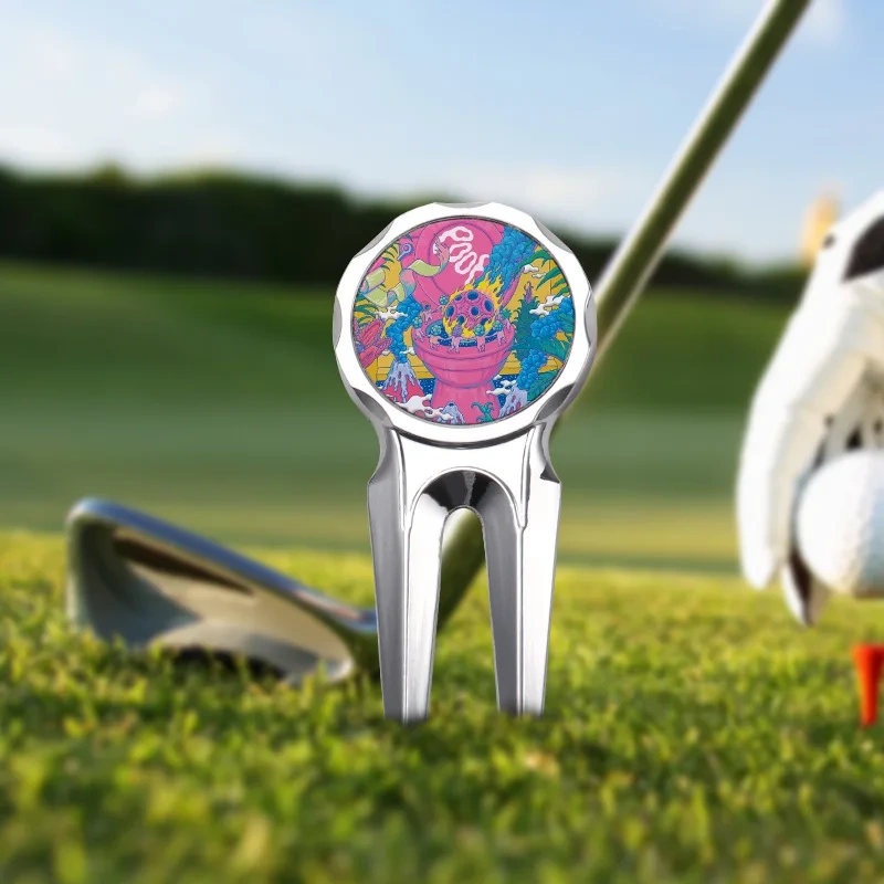 Cheap Custom Golf Divot Tool Magnetic Blank Golf Hat Clip Ball Marker Golf Ball Marker Custom Logo