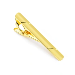 Stainless Steel  Tie Clips Custom Logo Wholesale Gold Blank  Pins Tie Bars Cuff Links & Tie Tlips Men