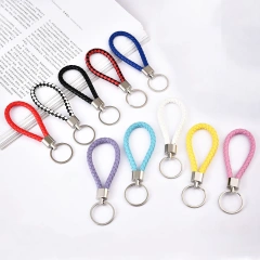 Diy Leather Keyring For Toys Garment Bags Accessories PVC Rubber Key Ring Wholesale Car Key Chain Promotional Keychain