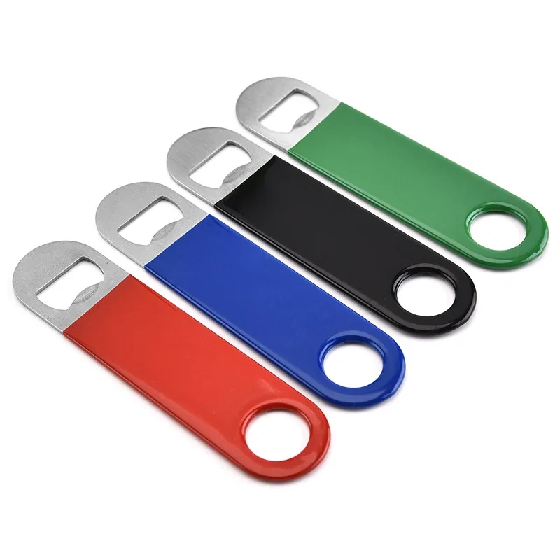 Wholesale Custom Silver Blanks Logo Keychain Free Sample Key Ring Stainless Steel Bullet Customized Beer Bottle Openers