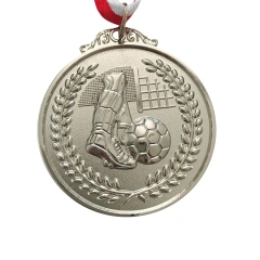 Football Award Custom Metal with Ribbon Manufacturer Wholesale Sports Medal Souvenir Antique Die Casting