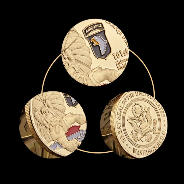 Custom Wholesale  Coin from China Manufacturer Soft or Hard Enamel Coin Antique Gold Challenge Coin
