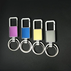Wholesale Pu Leather Keychain Promotional Keychains With Car Logo Personalized Customized Metal Key Chain Ring Accessories