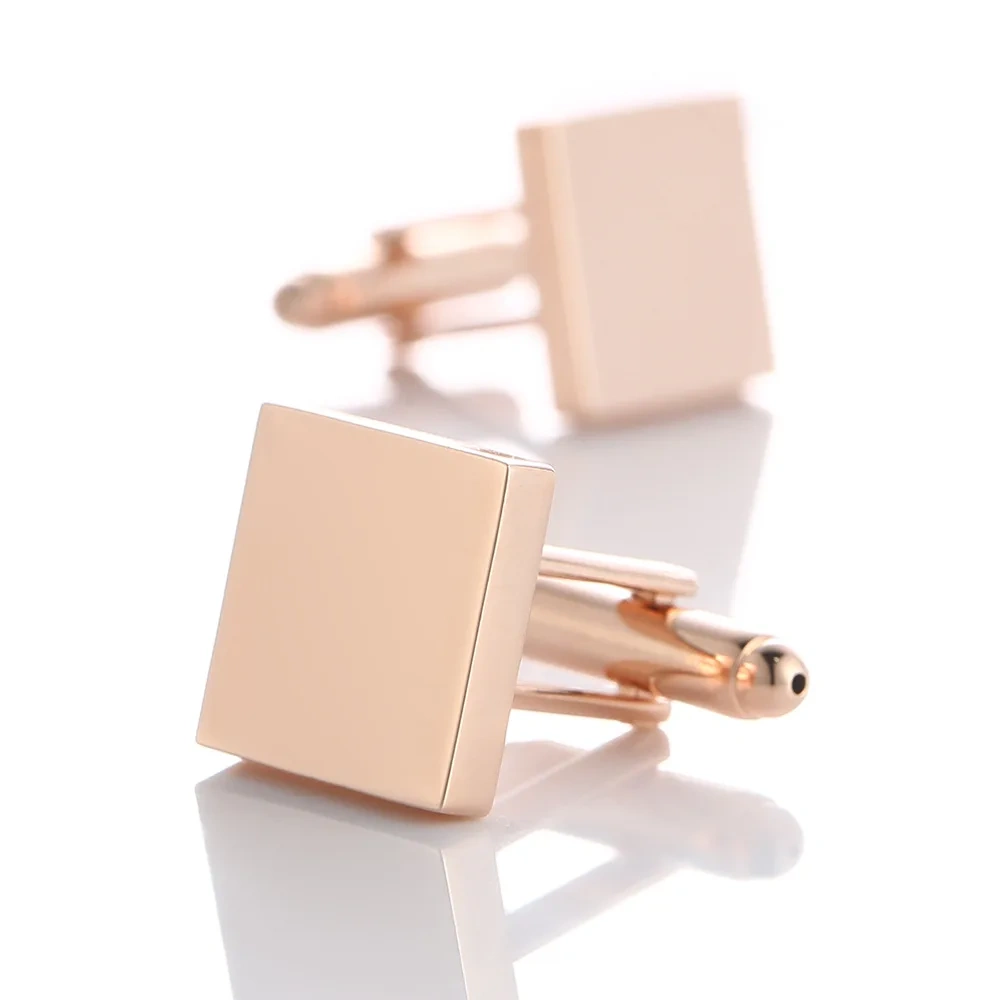 Blank Stainless Steel Cufflinks Gold Custom Cufflinks With Box Cufflinks For Men Luxury