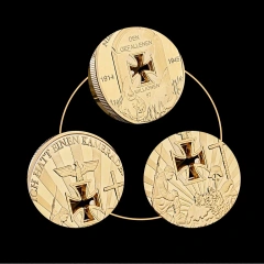 Manufacturer Custom Affordable Double Side Coin China Soft Black Western Enamel Collectible Challenge Coin