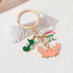 Cute Cartoon Anime Keychain Wholesale Promotional Gun Metal Key Chains Logo Soft Enamel Pin Hard Enamel Keychain Custom