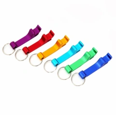 Color Custom Blanks Keychain Key Ring Stainless Steel Bullet Customized Beer Bottle Openers