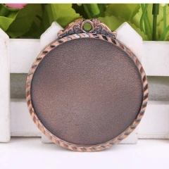 New Design Football Medal School Metal Miraculous Soccer Medal Ribbon Gold Silver Bronze Motion Custom Sports Medal