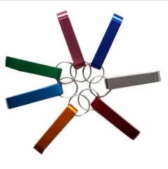 Color Custom Blanks Keychain Key Ring Stainless Steel Bullet Customized Beer Bottle Openers