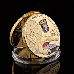Custom Wholesale  Coin from China Manufacturer Soft or Hard Enamel Coin Antique Gold Challenge Coin