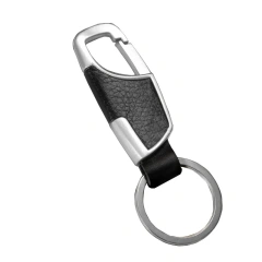 Promotional Leather Keychain Hardware PU Leather Metal Waist Hanging Key Chain Custom Key Ring jewelry Anime Car Keychain Logo