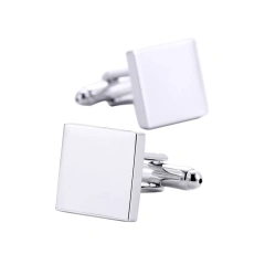 Blank Stainless Steel Cufflinks Gold Custom Cufflinks With Box Cufflinks For Men Luxury
