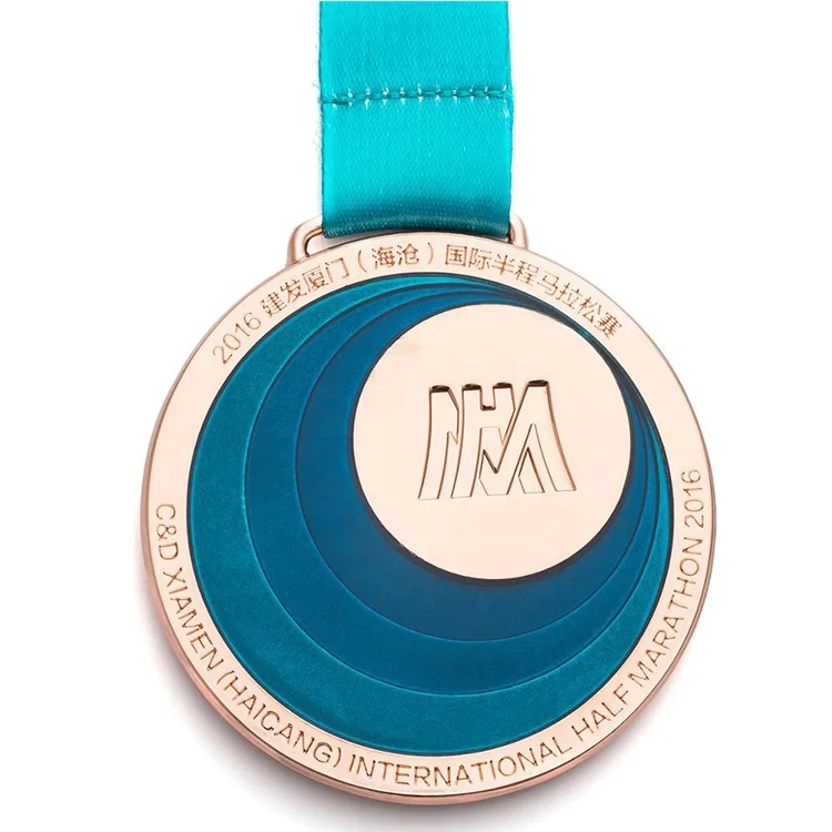 2021 New Trend 3D Sports Blank Fashion Custom Wholesale Design Running Award Race Cheap Zinc Alloy 5k Medal Manufacturer