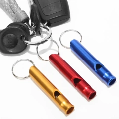 Aluminium Alloy Emergency Camping Hiking Outdoor Sport Tools Aid Whistle Key Chain