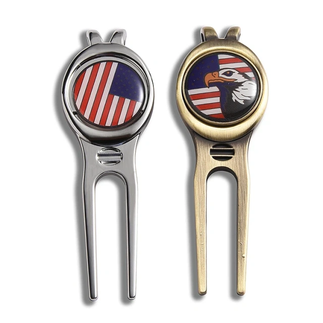 Cheap Custom Golf Divot Tool Magnetic Blank Golf Hat Clip Ball Marker Golf Ball Marker Custom Logo