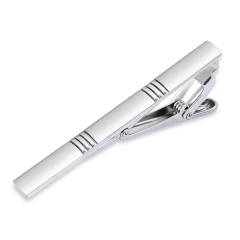 Tie Clips Custom Logo Stainless Steel Tie Bars Pins  Gold Blank Wholesale Cuff Links & Tie Tlips Men