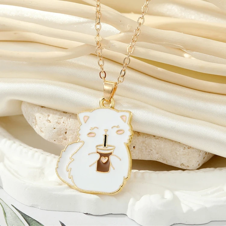 Personalized Charm Enamel Initial Necklace For Men Custom Heart Layered Fashion Necklace Name Letter Pendants For Necklace Set