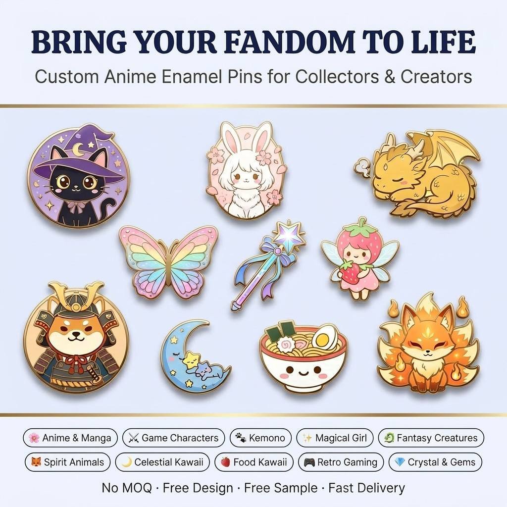 Custom Anime Fandom Pins