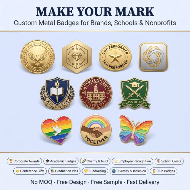Custom Institutional Pins