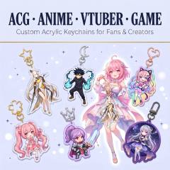 Custom Acrylic Keychains for ACG Fans, VTuber Merch & Game Character Collectors