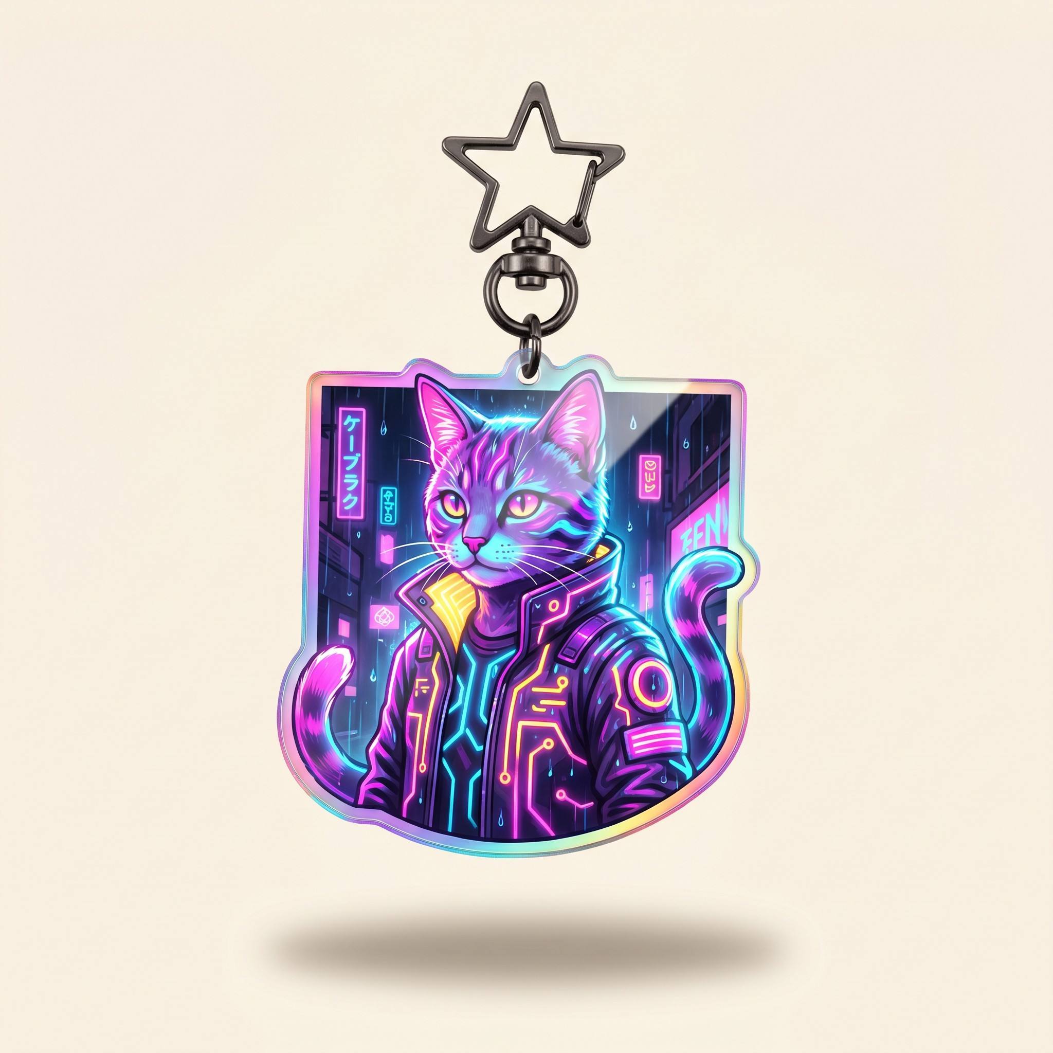 DIY Personalized Keychain Acrylic China Clear Plastic Acrylic Key Chains Customize Frosted Anime Double Sided Acrylic Charms For Design Artists