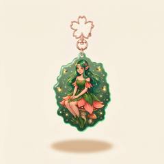 DIY Personalized Keychain Acrylic China Clear Plastic Acrylic Key Chains Customize Frosted Anime Double Sided Acrylic Charms For Design Artists
