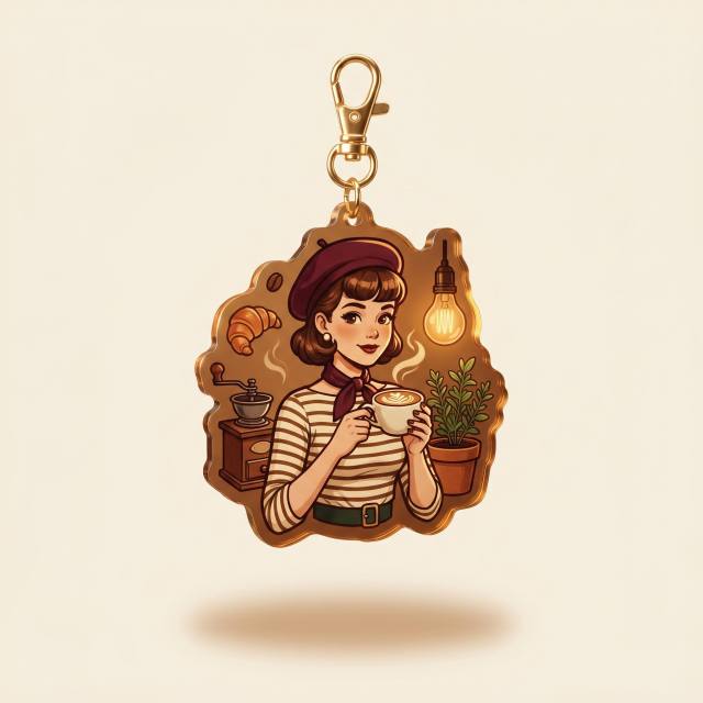 DIY Personalized Keychain Acrylic China Clear Plastic Acrylic Key Chains Customize Frosted Anime Double Sided Acrylic Charms For Design Artists