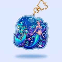 Custom Glitter Shaker Keychains — Your Art, Floating in a Storm of Sparkle