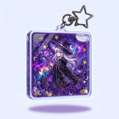 Custom Glitter Shaker Keychains — Your Art, Floating in a Storm of Sparkle