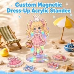 Custom Magnetic Dress-Up Acrylic Standee