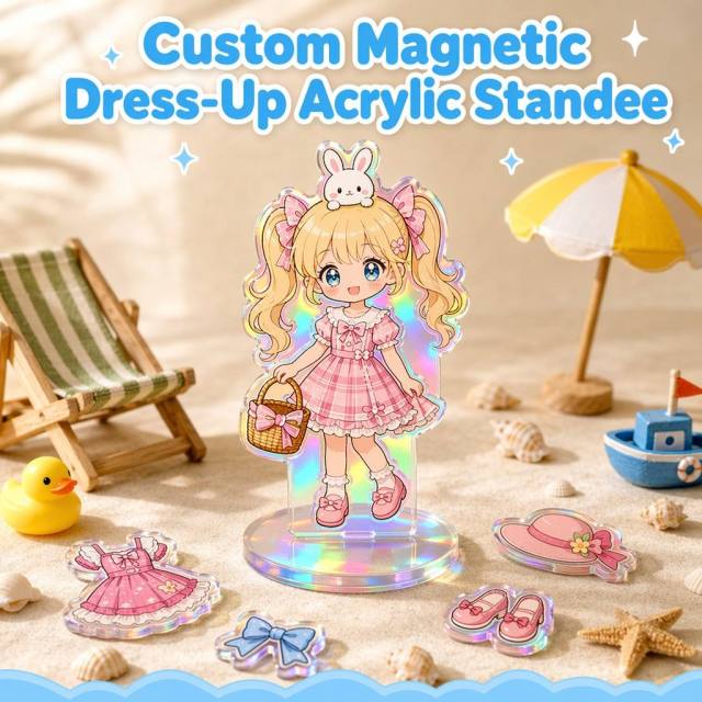 Custom Magnetic Dress-Up Acrylic Standee