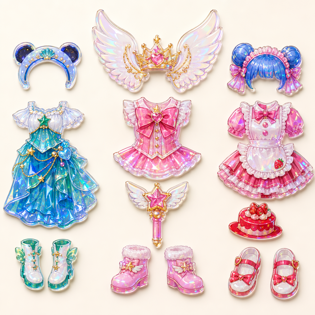 Custom Magnetic Dress-Up Acrylic Standee