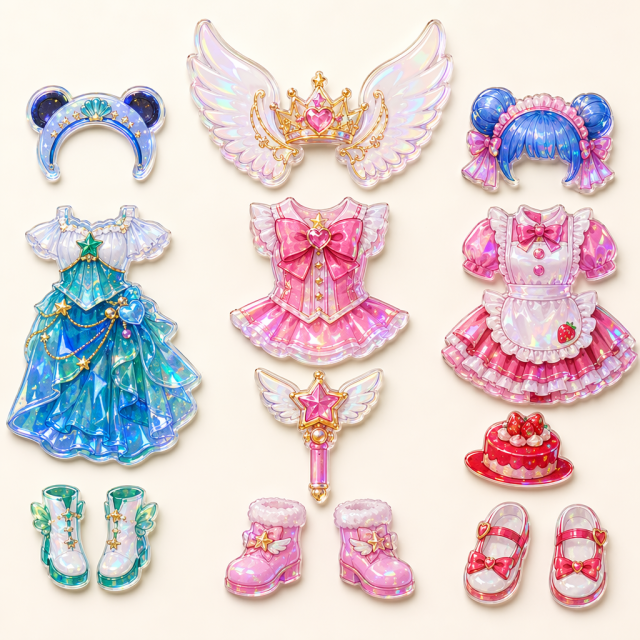 Custom Magnetic Dress-Up Acrylic Standee