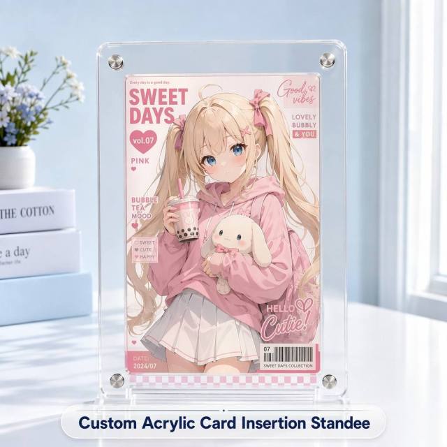 Custom Acrylic Card Insertion Standee