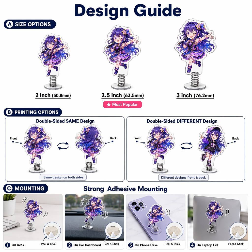 Custom Spring Shaker Acrylic Standee