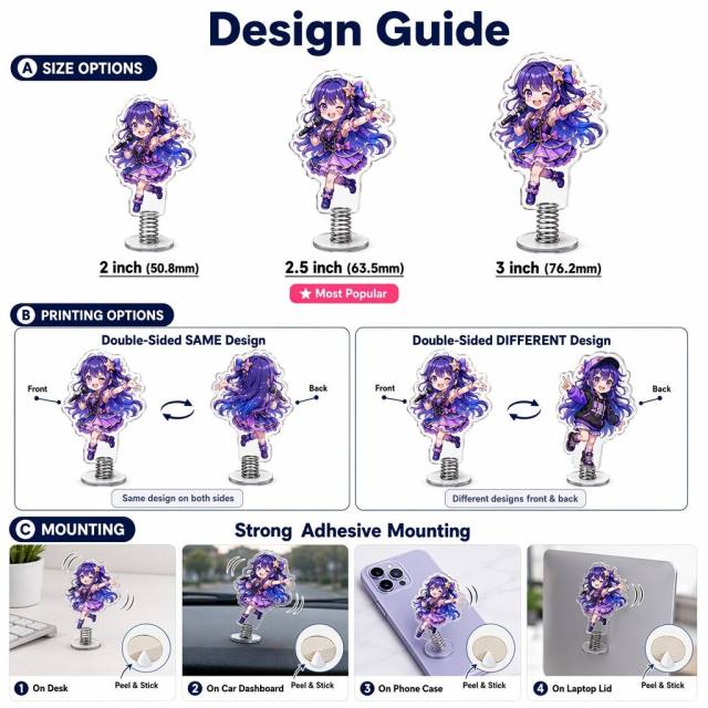 Custom Spring Shaker Acrylic Standee
