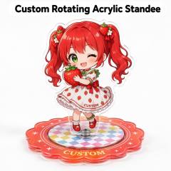 Custom Rotating Acrylic Standee
