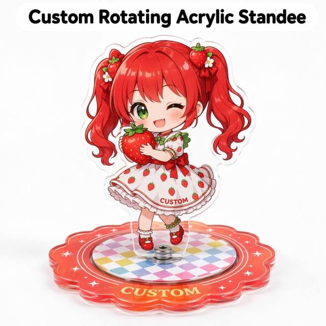 Custom Rotating Acrylic Standee