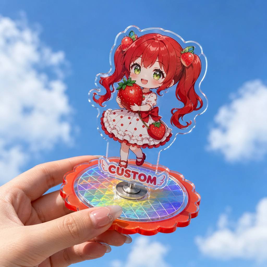 Custom Rotating Acrylic Standee