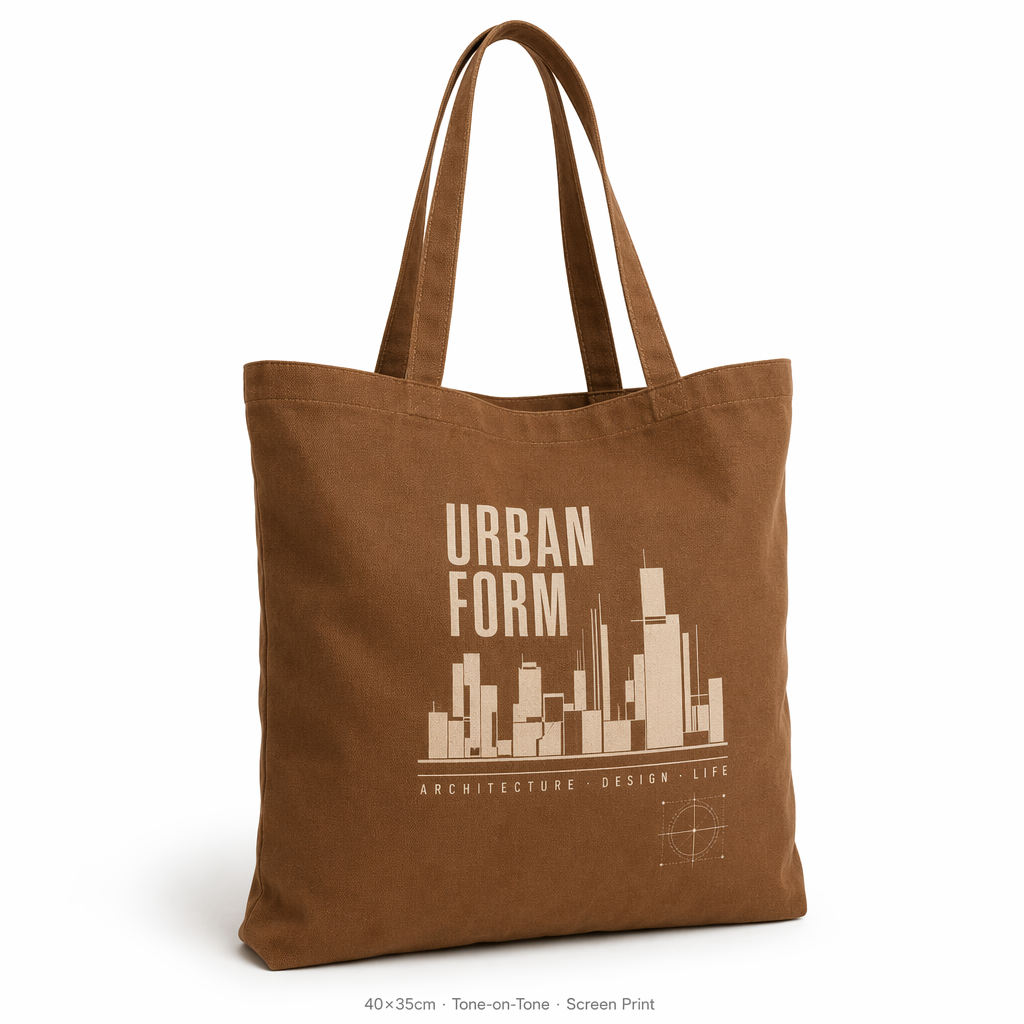 Custom Logo All-Match Canvas Tote | Same Color Strap | 12 Colors | No MOQ