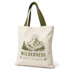 Custom Logo White Canvas Shoulder Tote Bag | Contrast Color Strap | No MOQ | 4 Strap Colors